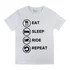 Eat-Sleep-Ride-Repeat: EAT SLEEP RIDE REPEAT white